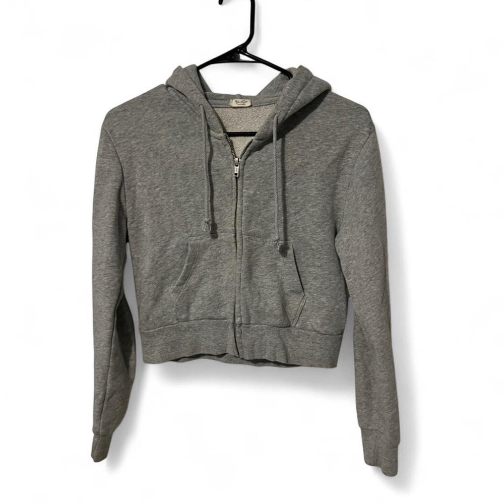 Brandy Melville Cozy Gray Women's zip up Hoodie